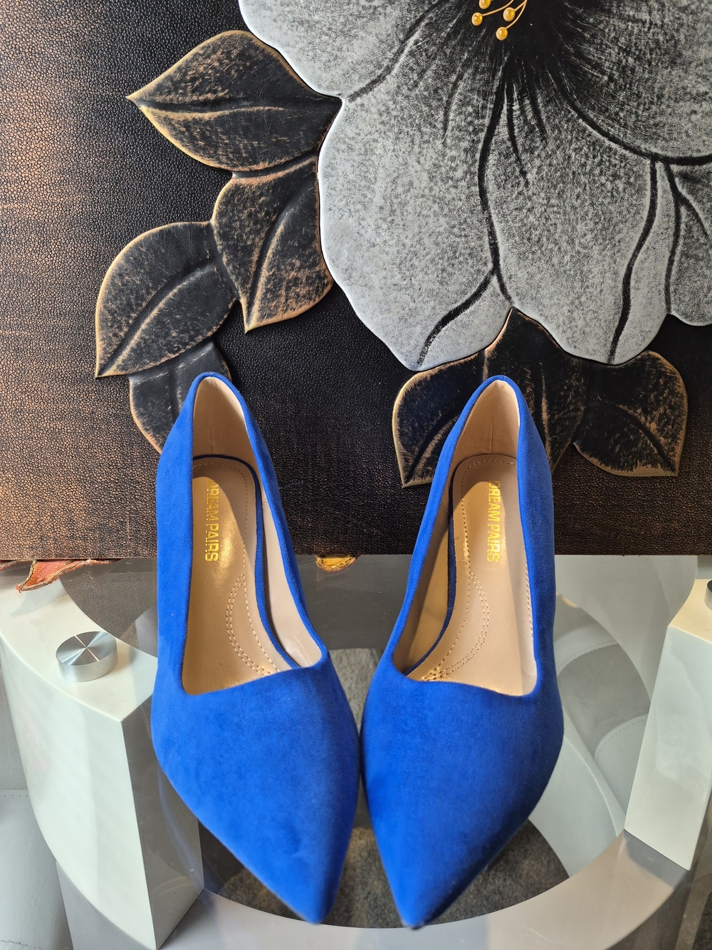 Dream Pairs Royal Blue Pointed Toe High Heels